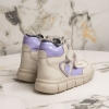 Бебешки боти PONKI VLOVE BEIGE-PURPLE №20-21