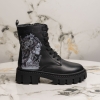 Детски елегантни кубинки PONKI KEYSA BLACK №26-30