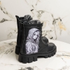 Детски елегантни кубинки PONKI MALENA BLACK №31-36