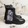 Детски елегантни кубинки PONKI MALENA BLACK №31-36