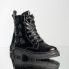 Детски кубинки PONKI Lovewalks Black Patent №26-30