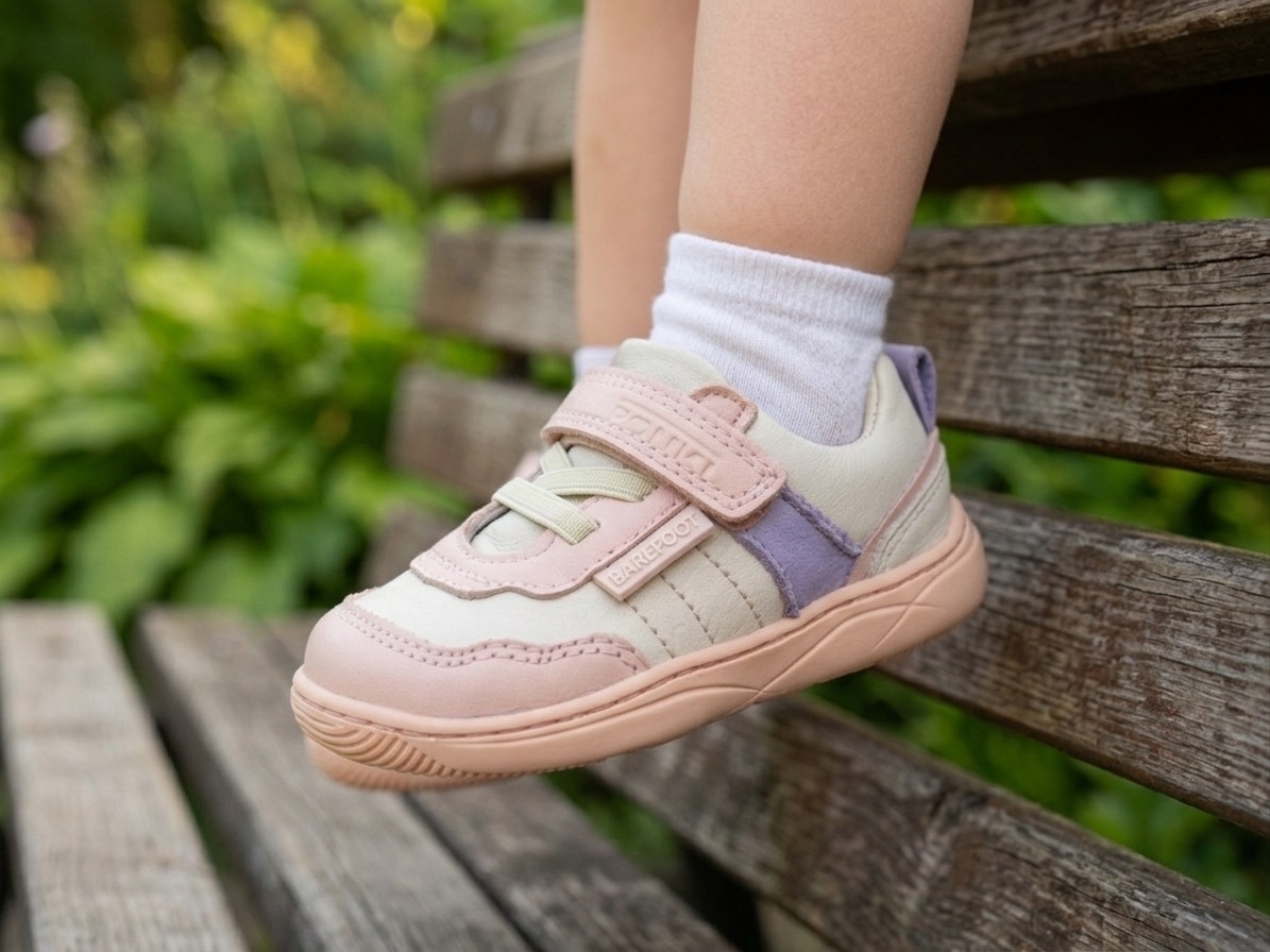 Бебешки боси обувки PONKI Barefoot Balance Beige №22-25
