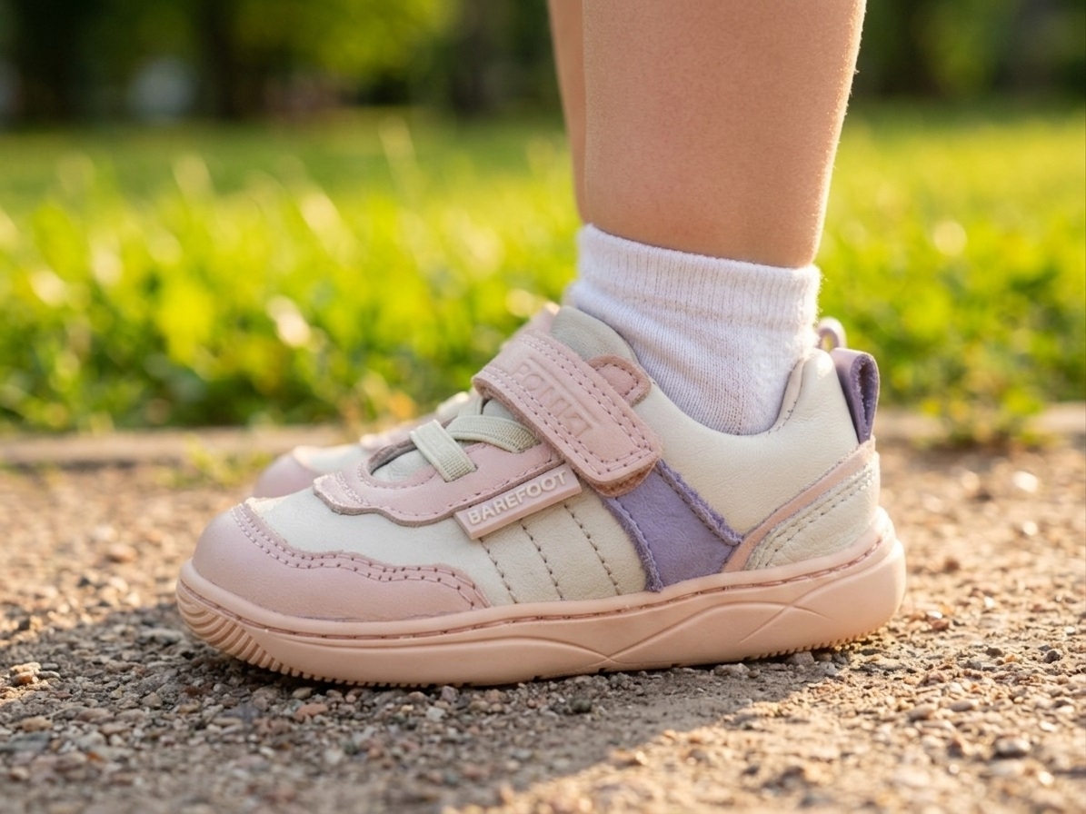 Бебешки боси обувки PONKI Barefoot Balance Beige №22-25
