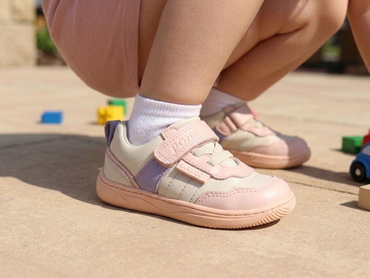 Бебешки боси обувки PONKI Barefoot Balance Beige №22-25