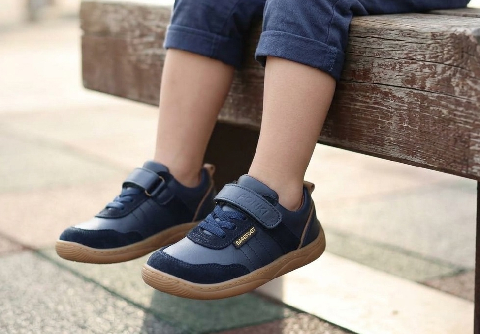 Бебешки боси обувки PONKI Barefoot Balance Dark Blue II №22-25