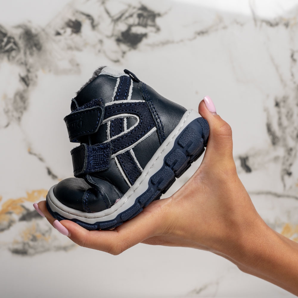 Бебешки боти PONKI BAREFOOT LEO DARK BLUE №20-25