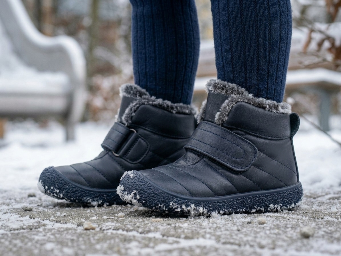 Бебешки боти PONKI Suture Dark Blue №22-26
