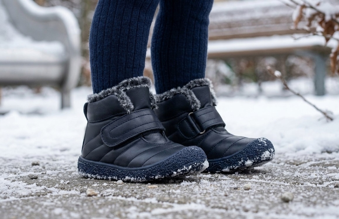 Бебешки боти PONKI Suture Dark Blue №22-26