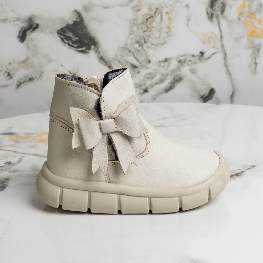 Бебешки ботушки PONKI ROSETTE BEIGE №22-26