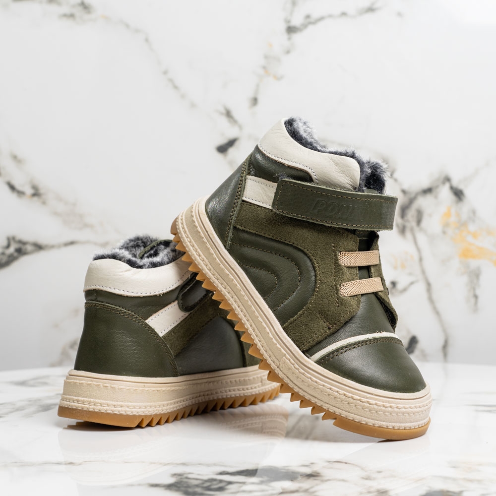 Бебешки зимни кецове PONKI JAMMIN KHAKI №22-26