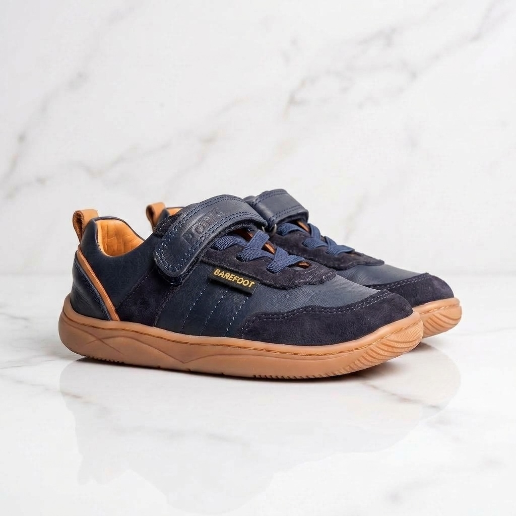 Детски боси обувки PONKI Barefoot BALANCE Dark Blue №31-36