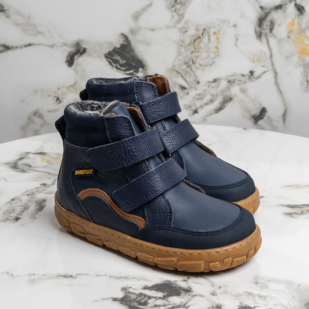 Детски боти PONKI BAREFOOT NEO DARK BLUE №26-33