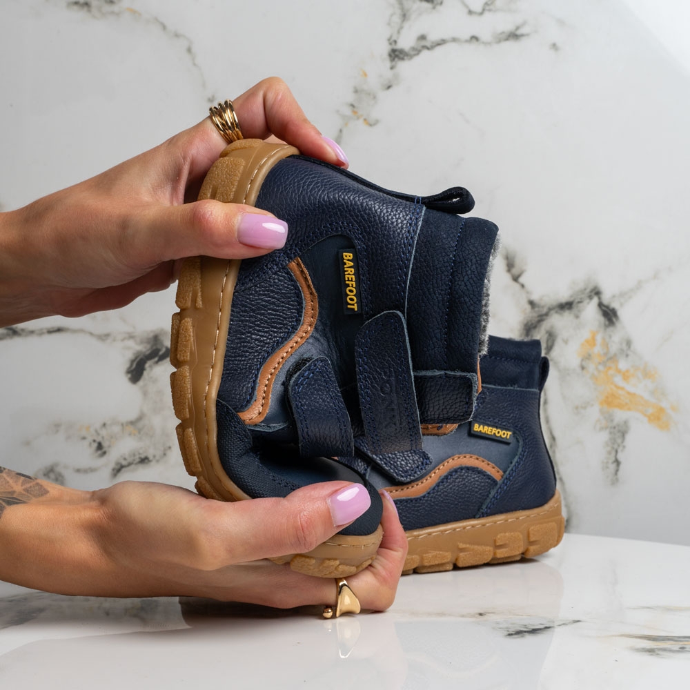 Детски боти PONKI BAREFOOT NEO DARK BLUE №26-33