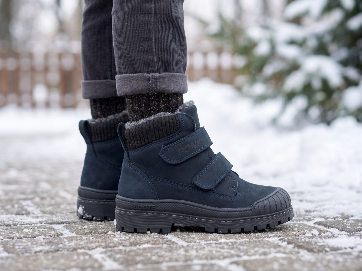 Детски боти PONKI Noble Dark Blue №26-30