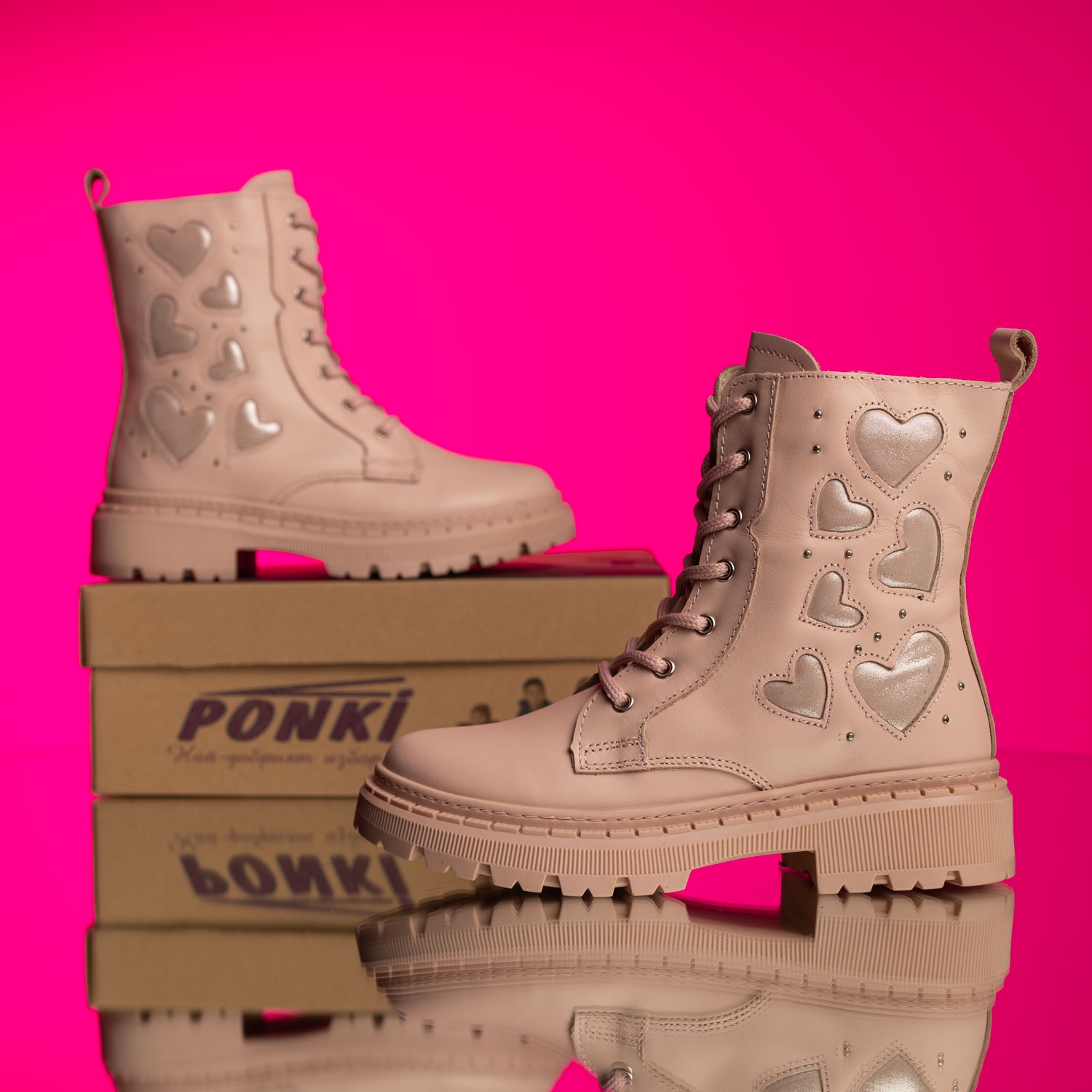Детски кубинки PONKI Lovewalks Powder №26-30