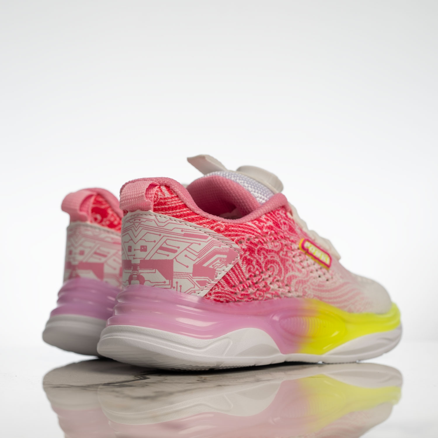 Детски маратонки PONKI White-Pink №26-30