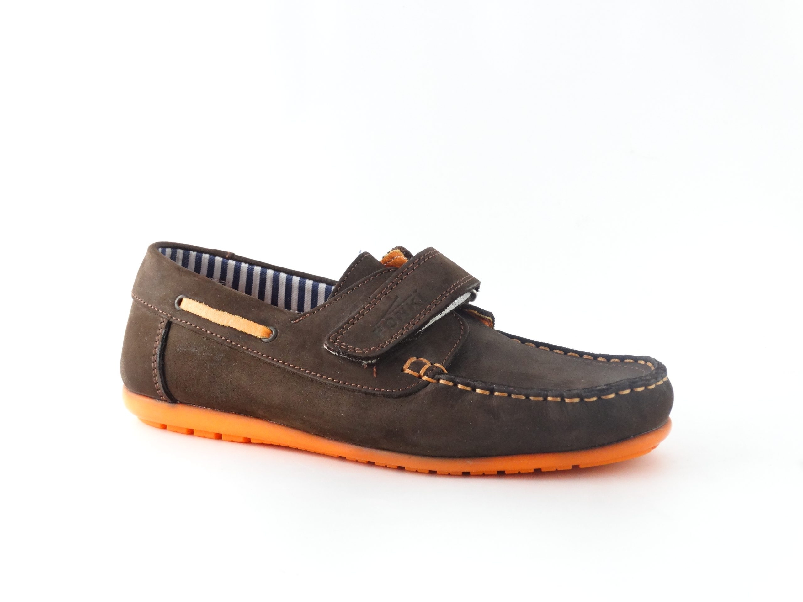 Детски мокасини PONKI BROWN N ORANGE №31-35