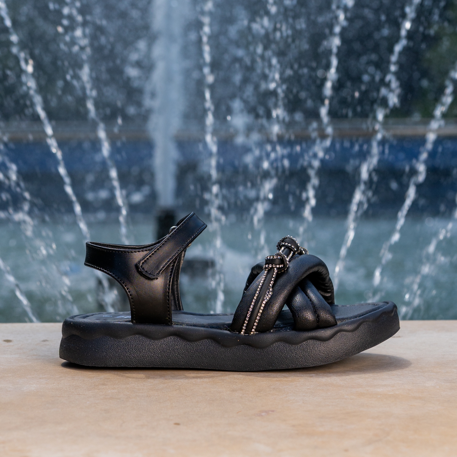 Детски сандали PONKI Crystal Breeze Black №31-35