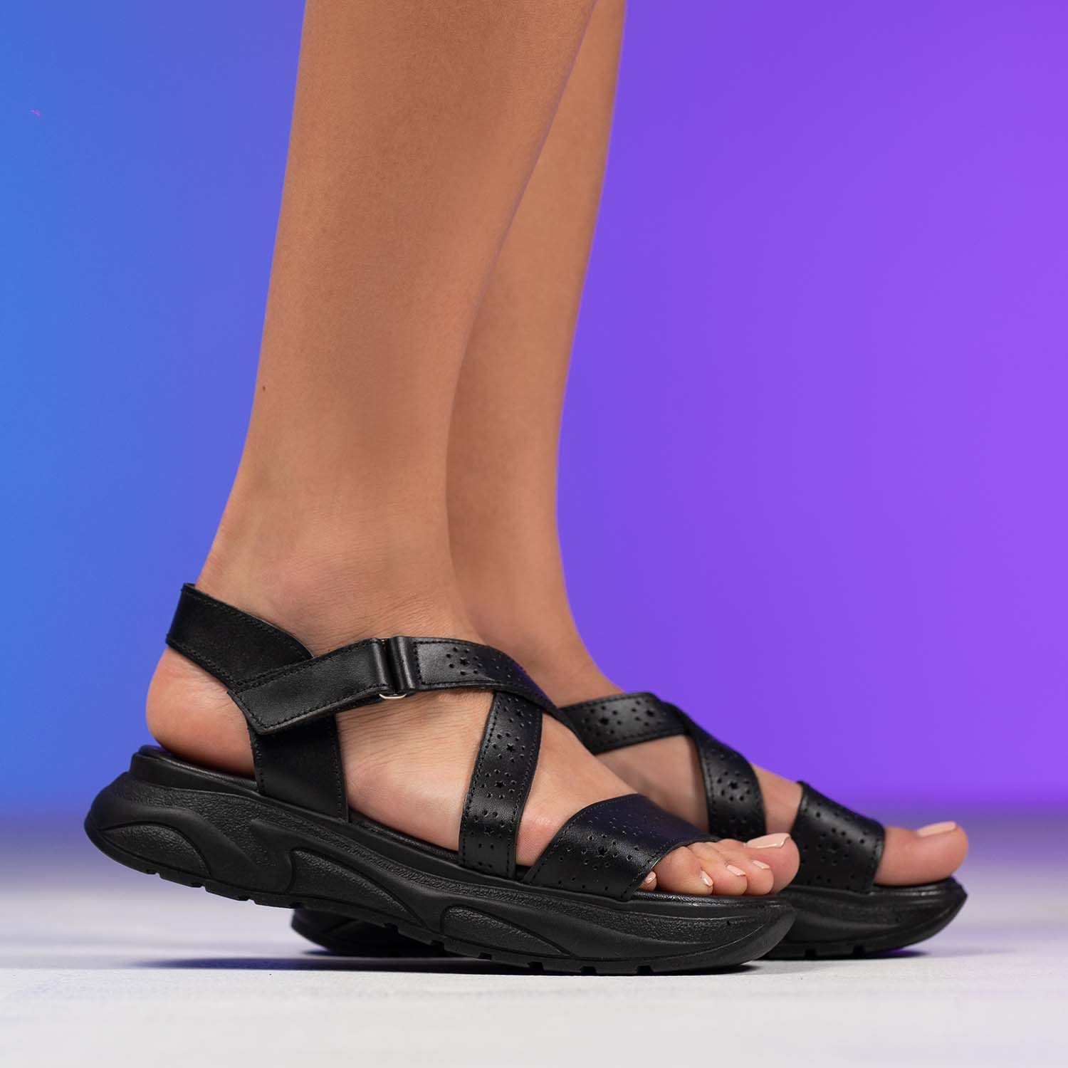 Детски сандали PONKI SEKAI BLACK  №31-36