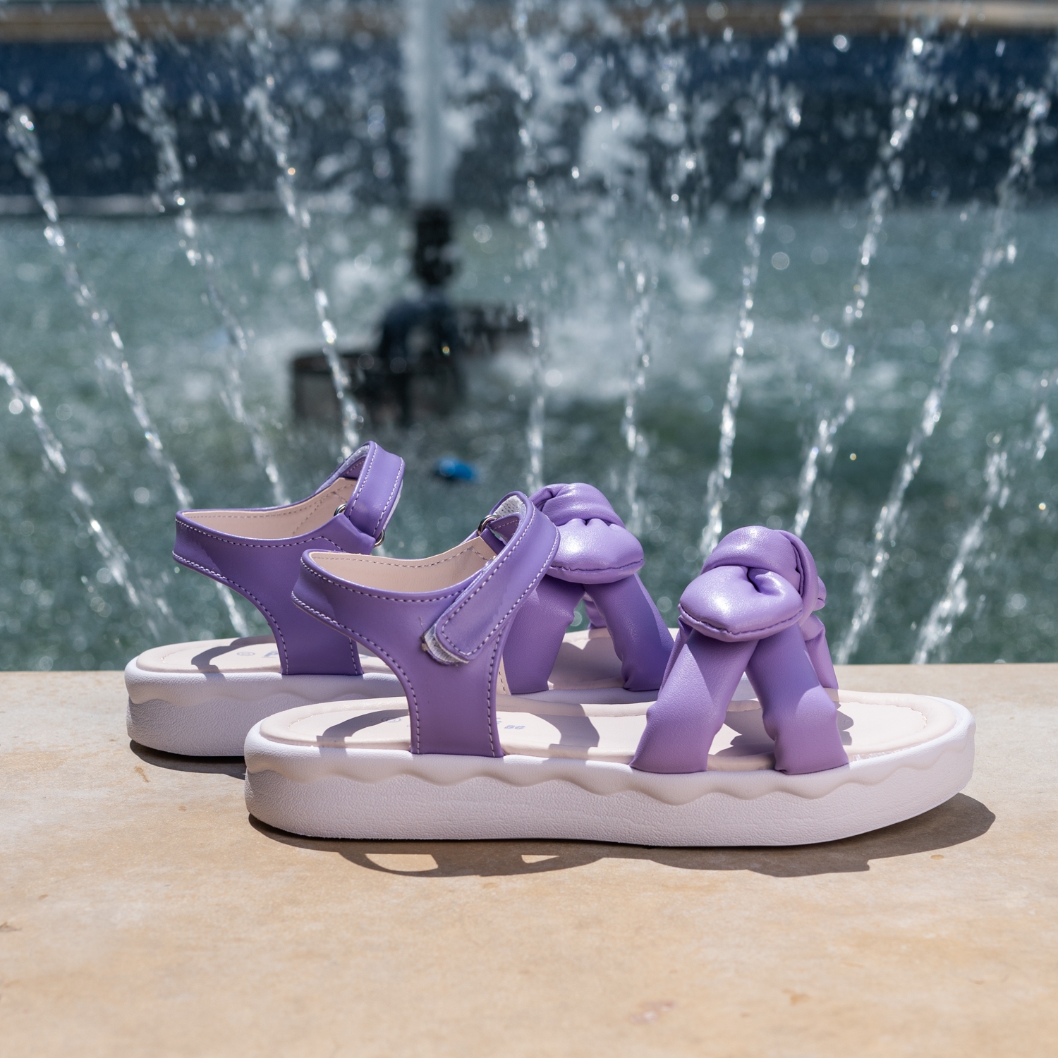 Детски сандали PONKI Sweet Bow Purple №31-36