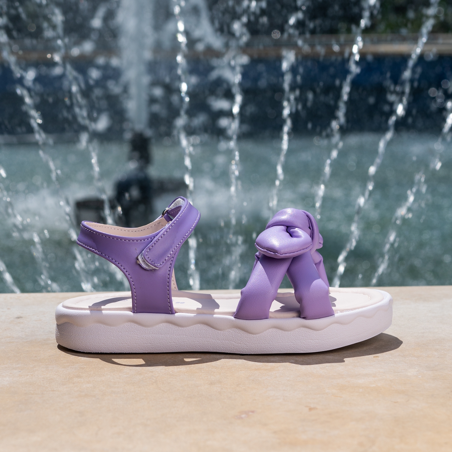 Детски сандали PONKI Sweet Bow Purple №31-36