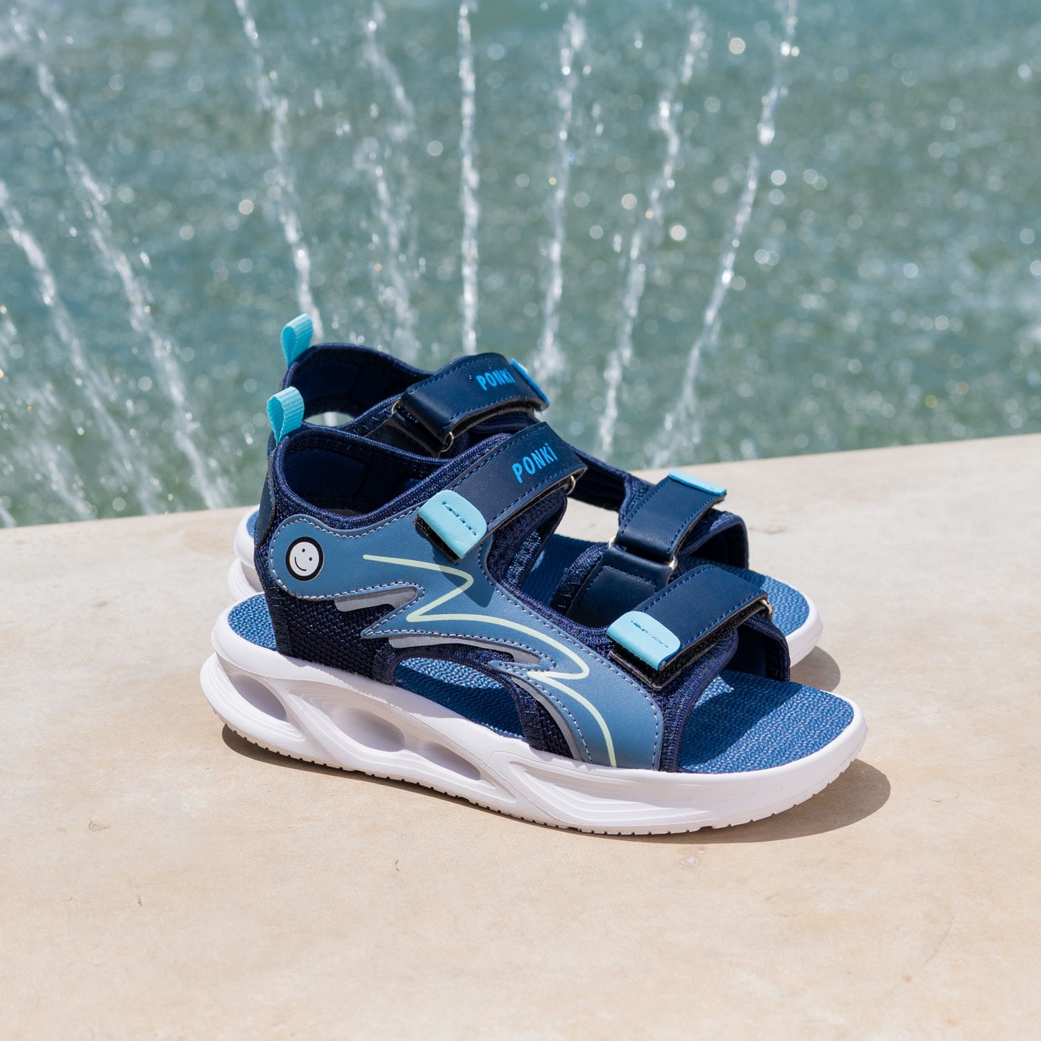 Детски сандали PONKI Urban Wave Blue №31-35