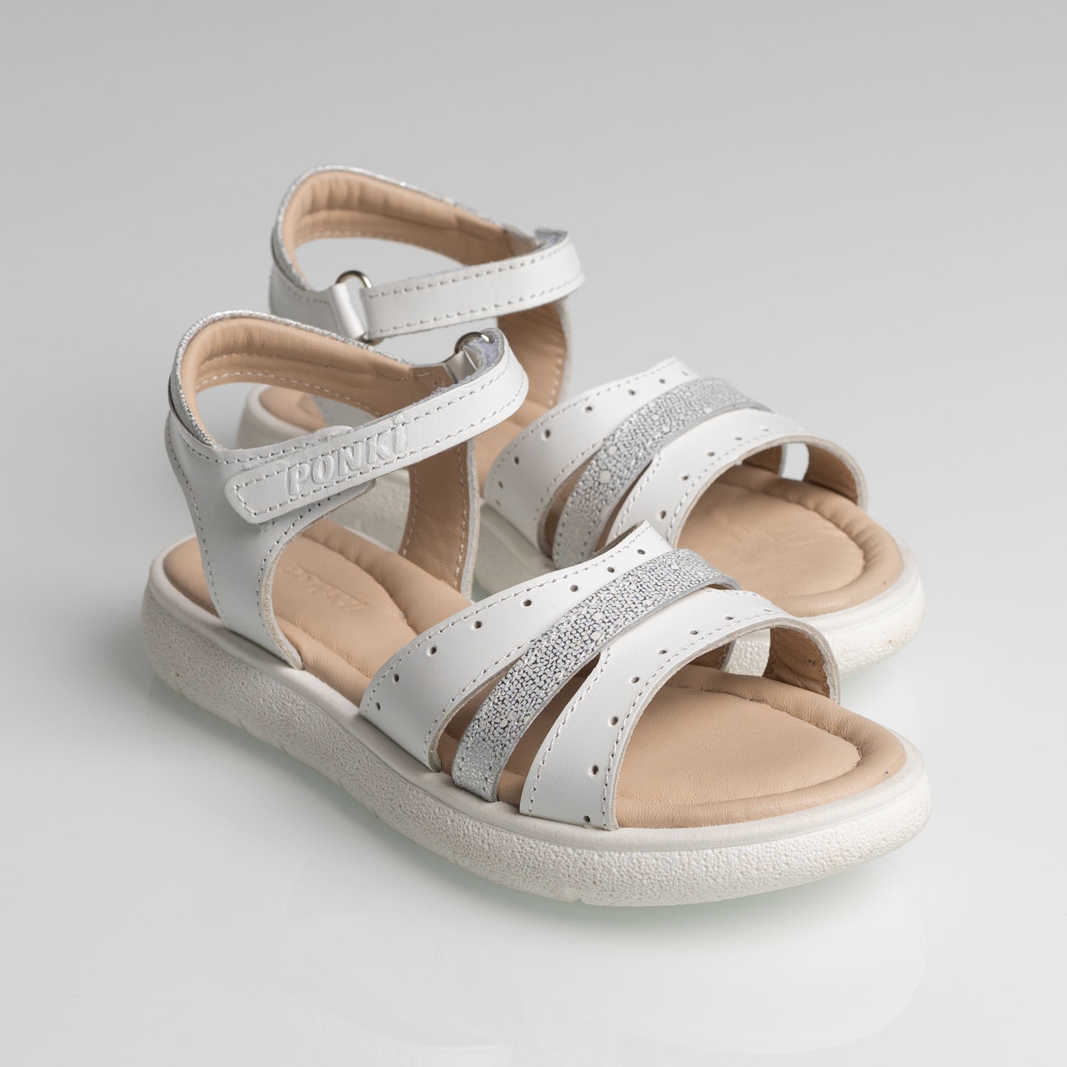 Детски сандали PONKI Verrisa White №31-36