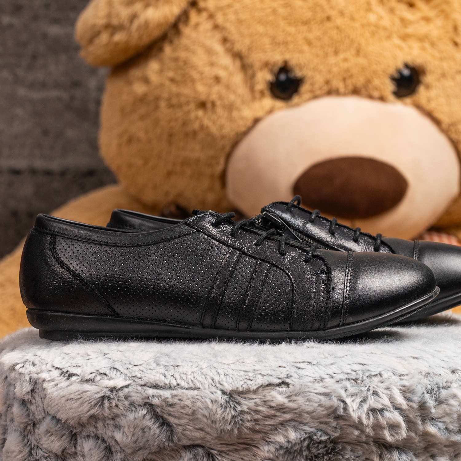 Детски Спортни-елегантни обувки KENA Black №31-36