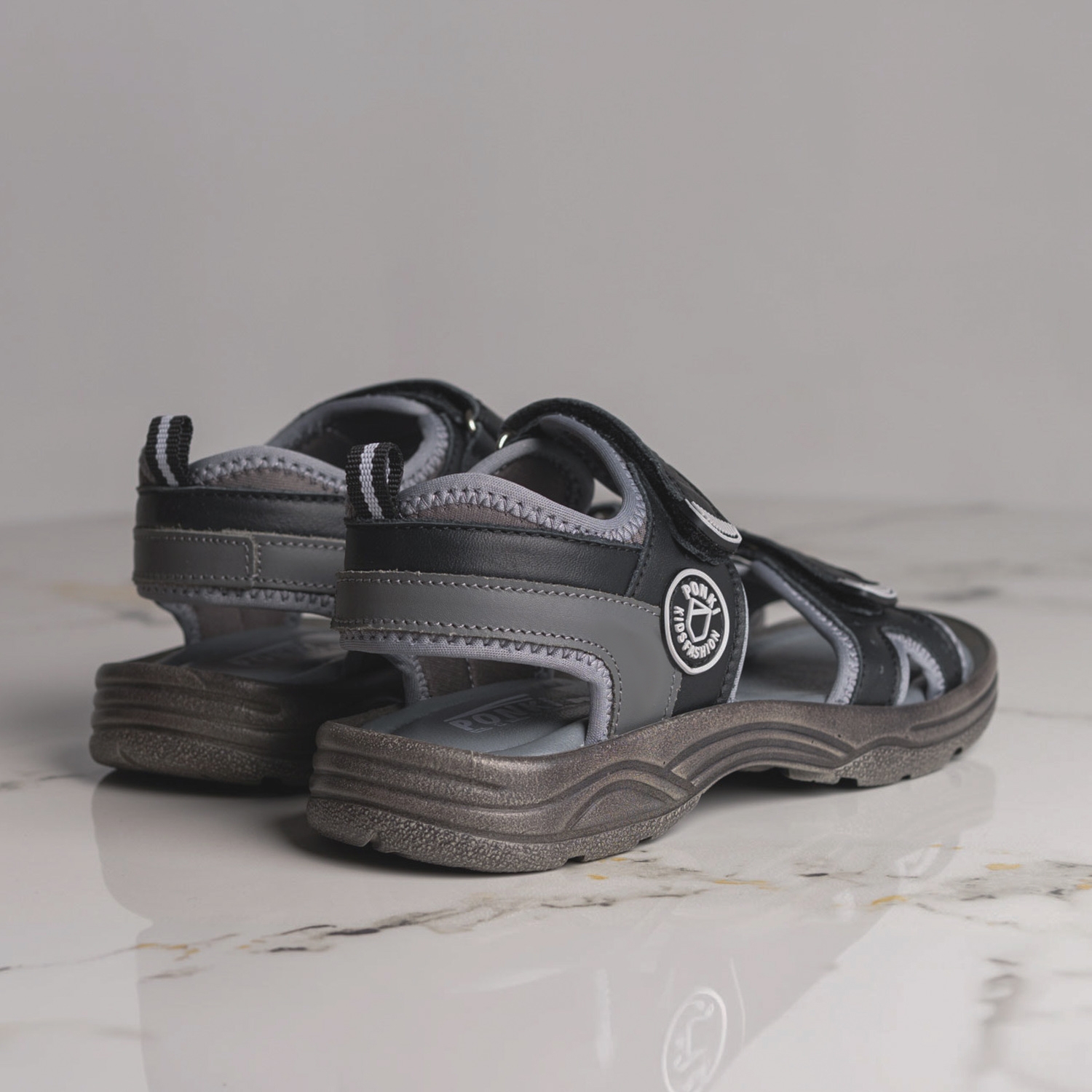 Юношески сандали PONKI Cloudy Black №36-39