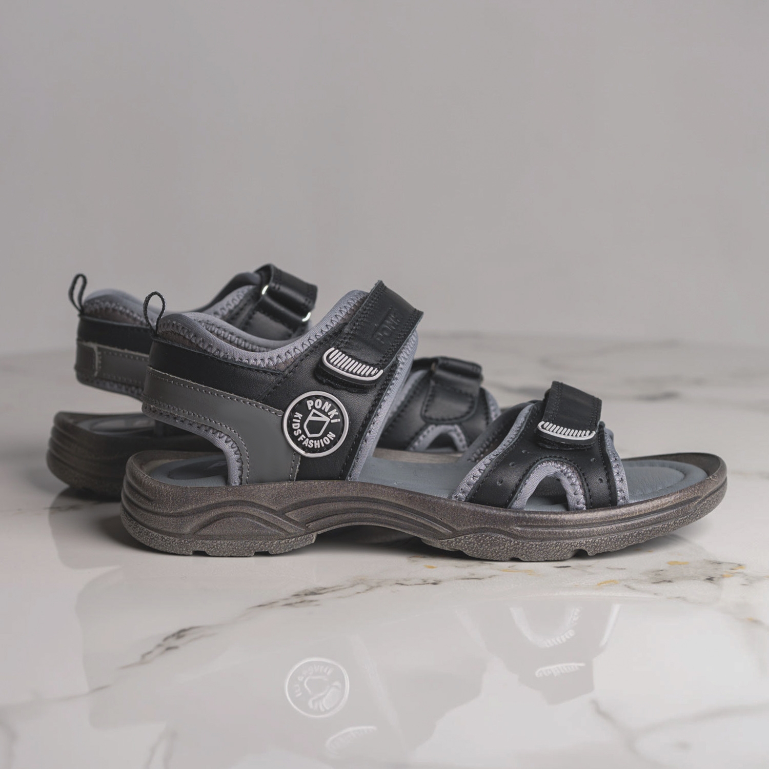 Юношески сандали PONKI Cloudy Black №36-39