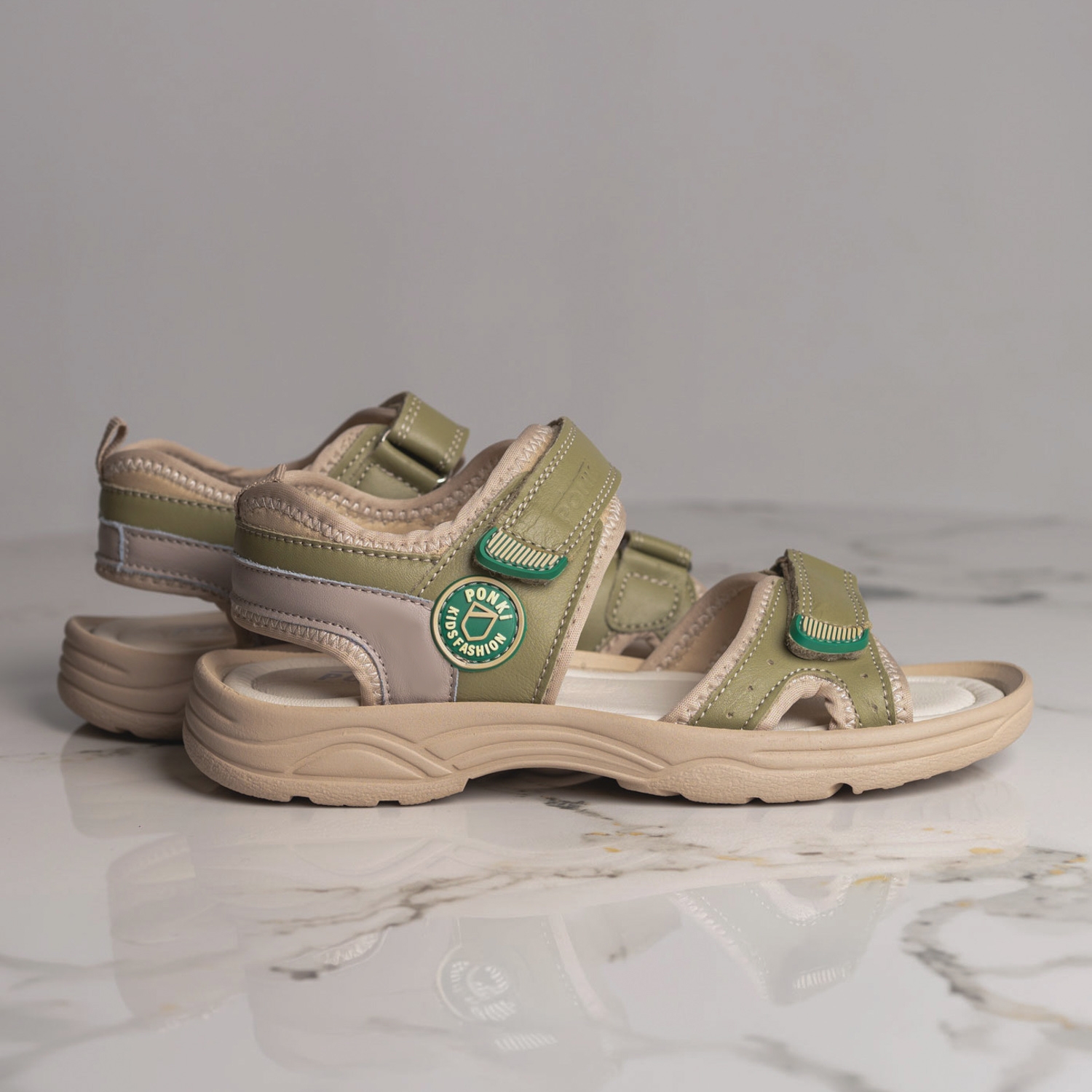 Юношески сандали PONKI Cloudy Green №36-39